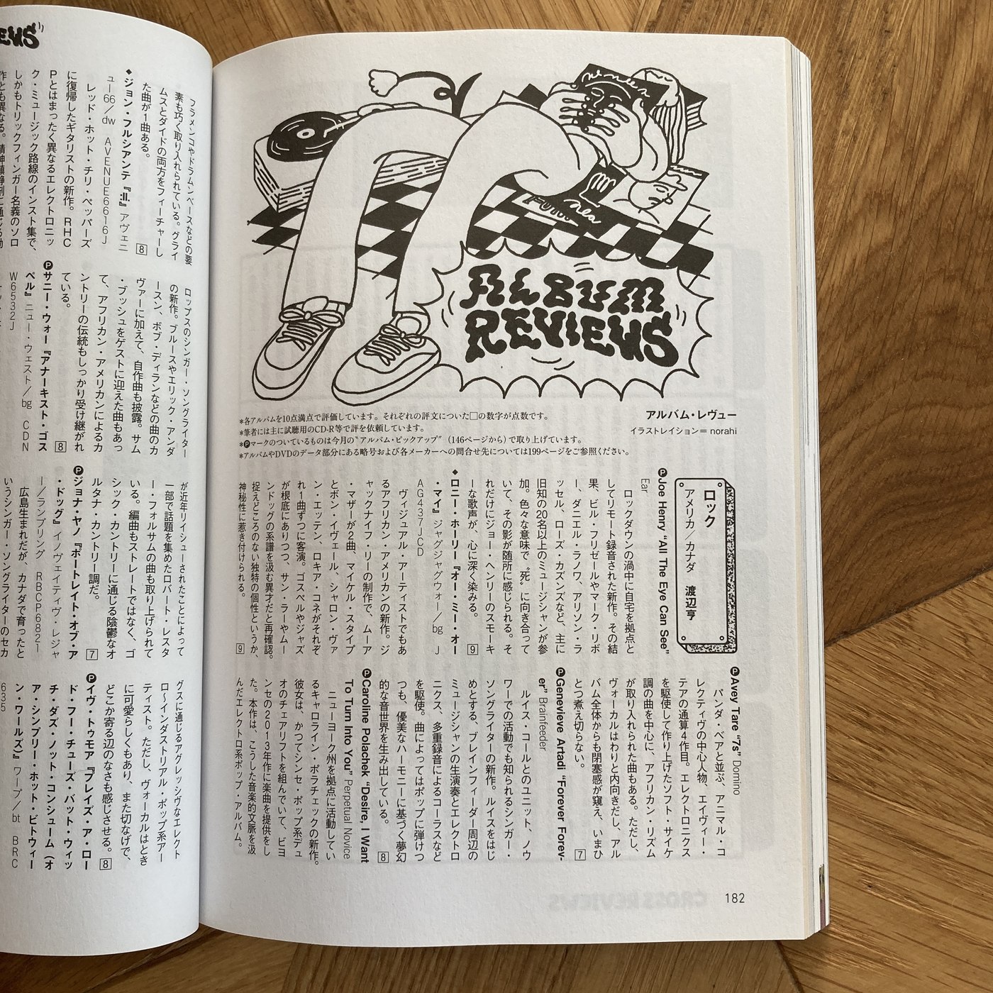 MUSIC MAGAZINE アルバム・レビューズ掲載誌面